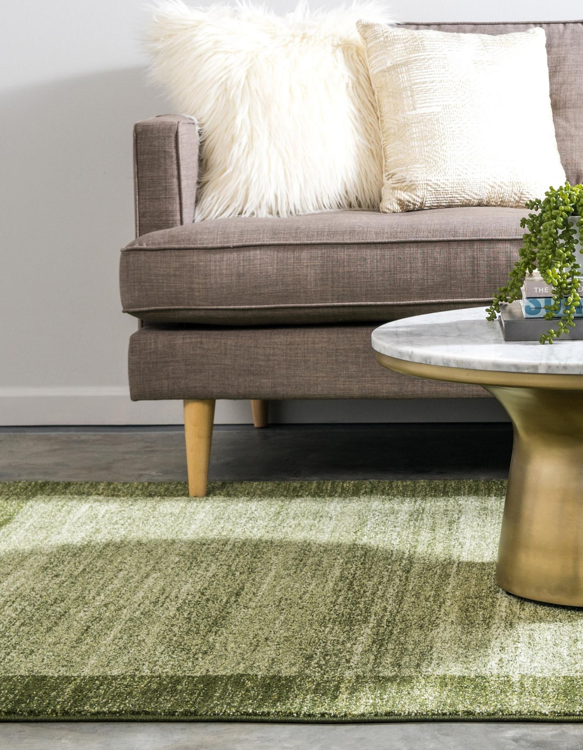 Studio Haven Collection Area Rug -  Conservatory (Light Green) Rectangle Light Green  lifestyle 4