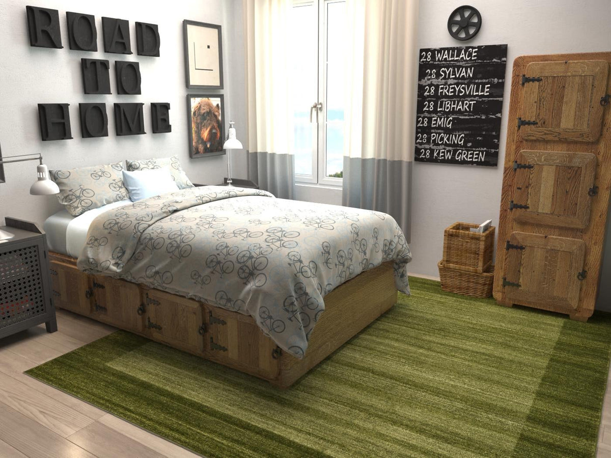 Studio Haven Collection Area Rug -  Conservatory (Light Green) Square Light Green  lifestyle 21