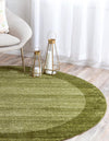 Studio Haven Collection Area Rug -  Conservatory (Light Green) Round Light Green  lifestyle 23