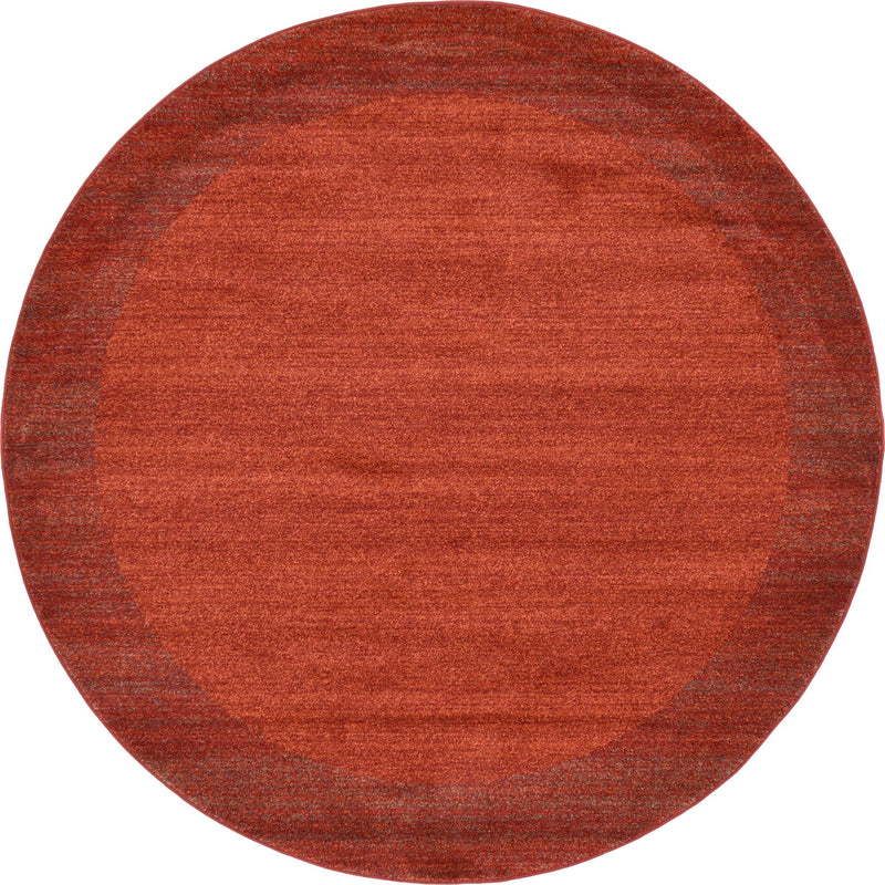 Studio Haven Collection Area Rug -  Conservatory (Terracotta) Round Terracotta  lifestyle 18