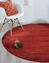 Studio Haven Collection Area Rug -  Conservatory (Terracotta) Round Terracotta  lifestyle 28