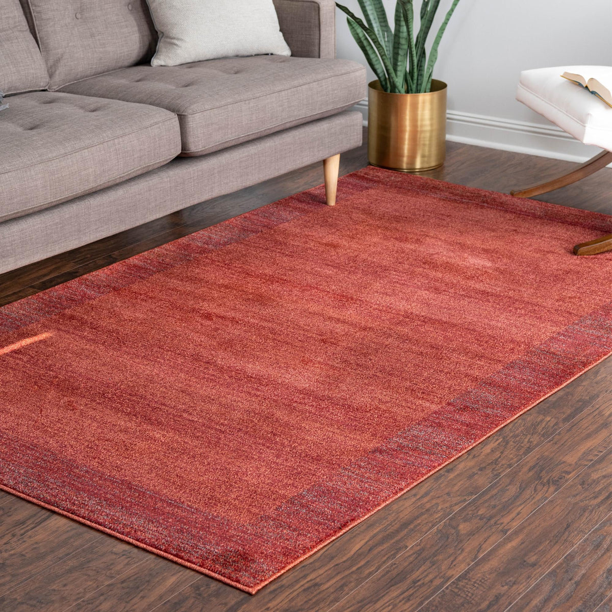 Studio Haven Collection Area Rug -  Conservatory (Terracotta) Rectangle Terracotta  lifestyle 17