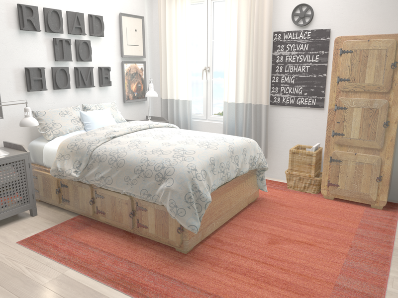 Studio Haven Collection Area Rug -  Conservatory (Terracotta) Square Terracotta  lifestyle 24