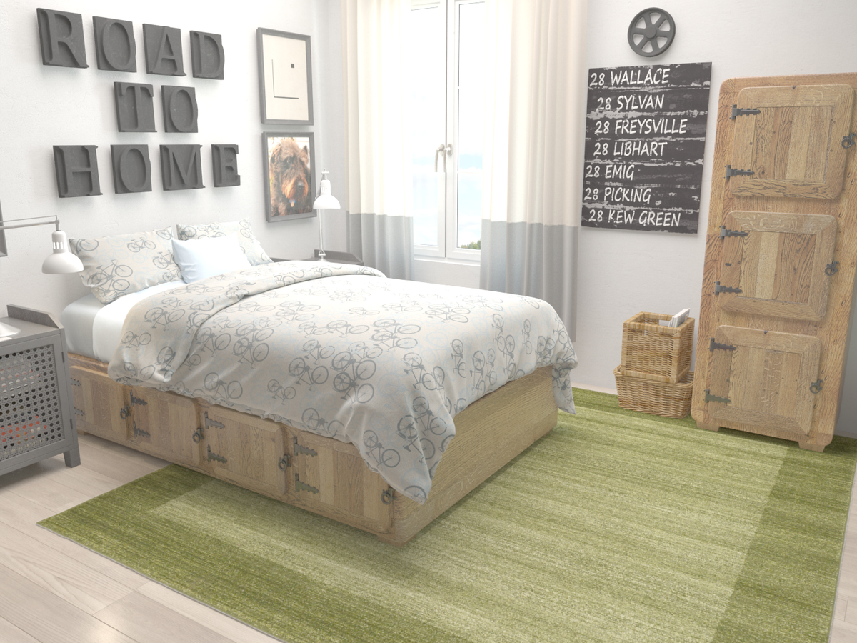 Studio Haven Collection Area Rug -  Conservatory (Light Green) Square Light Green  lifestyle 22