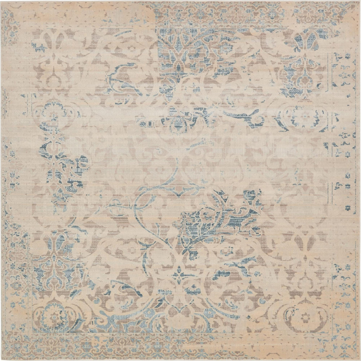 Heritage Retreat Collection Area Rug - Manor Square Dark Beige  lifestyle 5