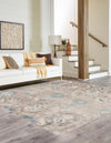 Heritage Retreat Collection Area Rug -  Chalet Square Dark Gray  lifestyle 10