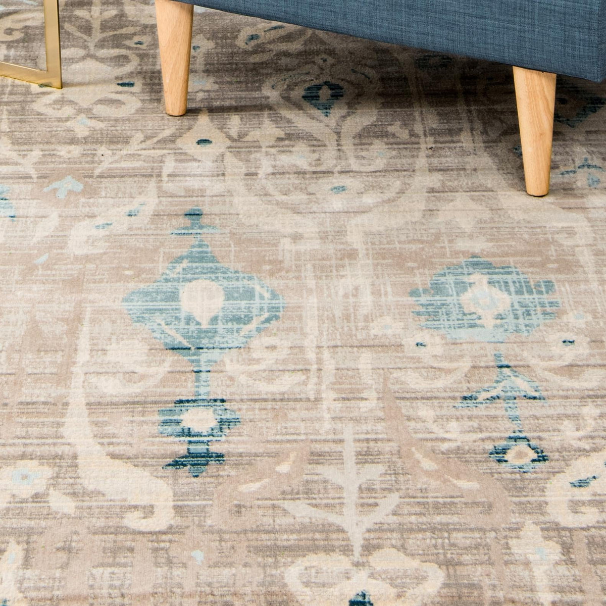 Heritage Retreat Collection Area Rug -  Chalet Square Dark Gray  lifestyle 12