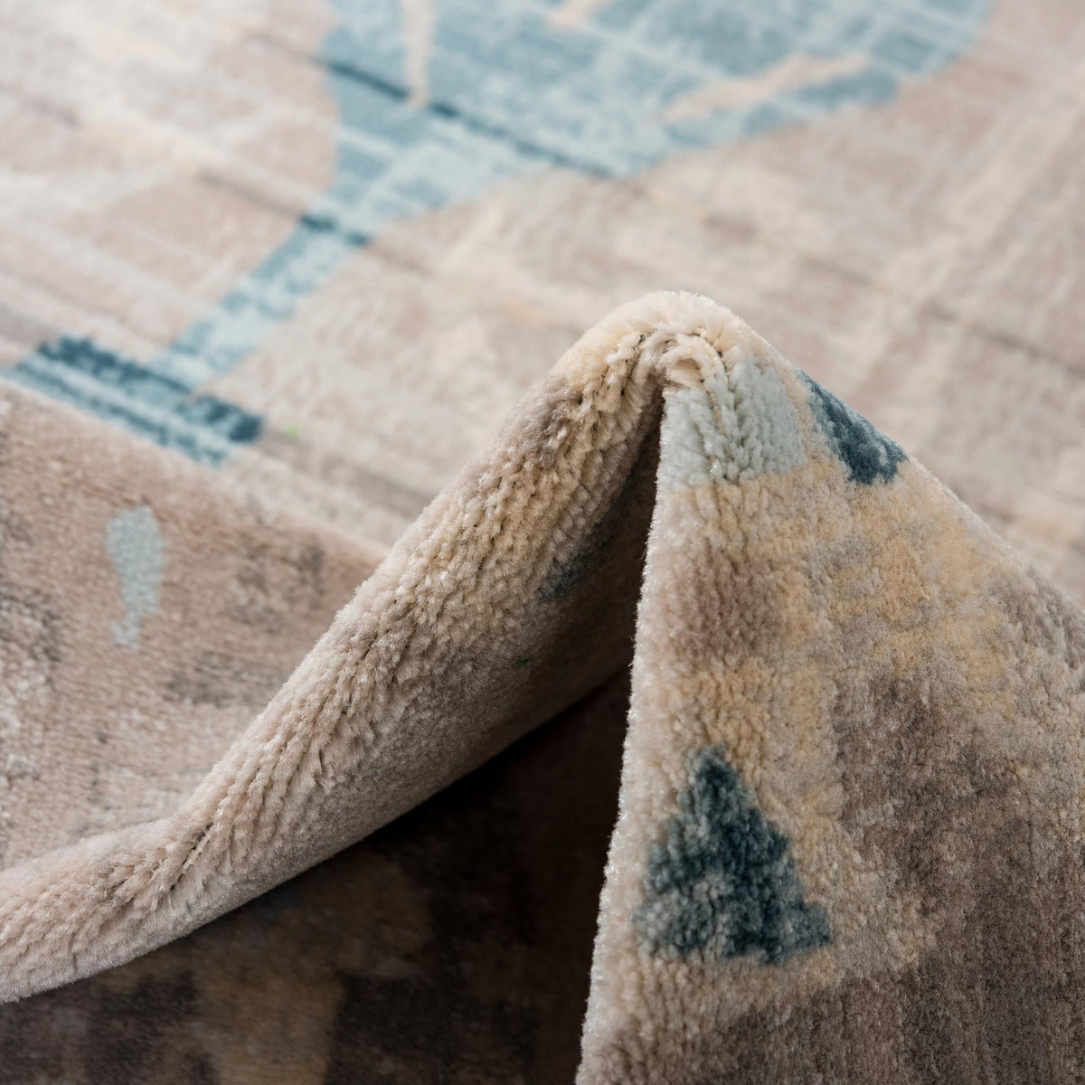 Heritage Retreat Collection Area Rug -  Chalet Square Dark Gray  lifestyle 13