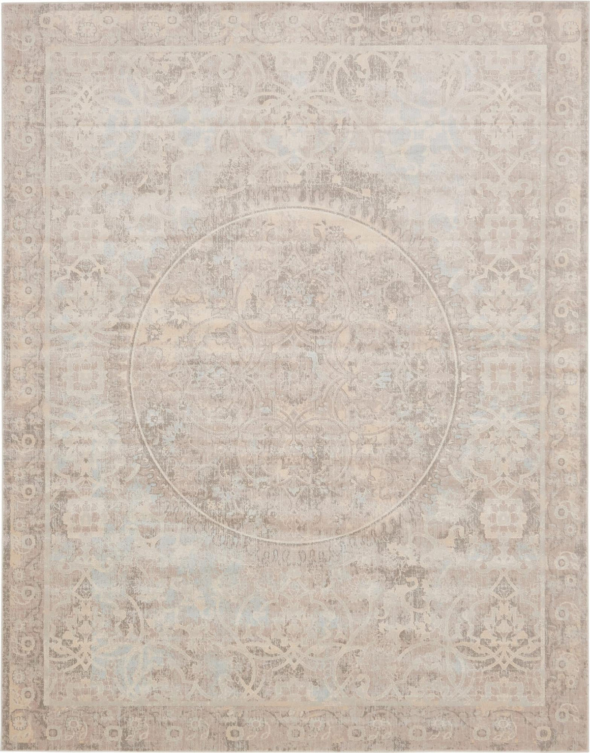 Heritage Retreat Collection Area Rug -  Mansion Rectangle Beige  lifestyle 2