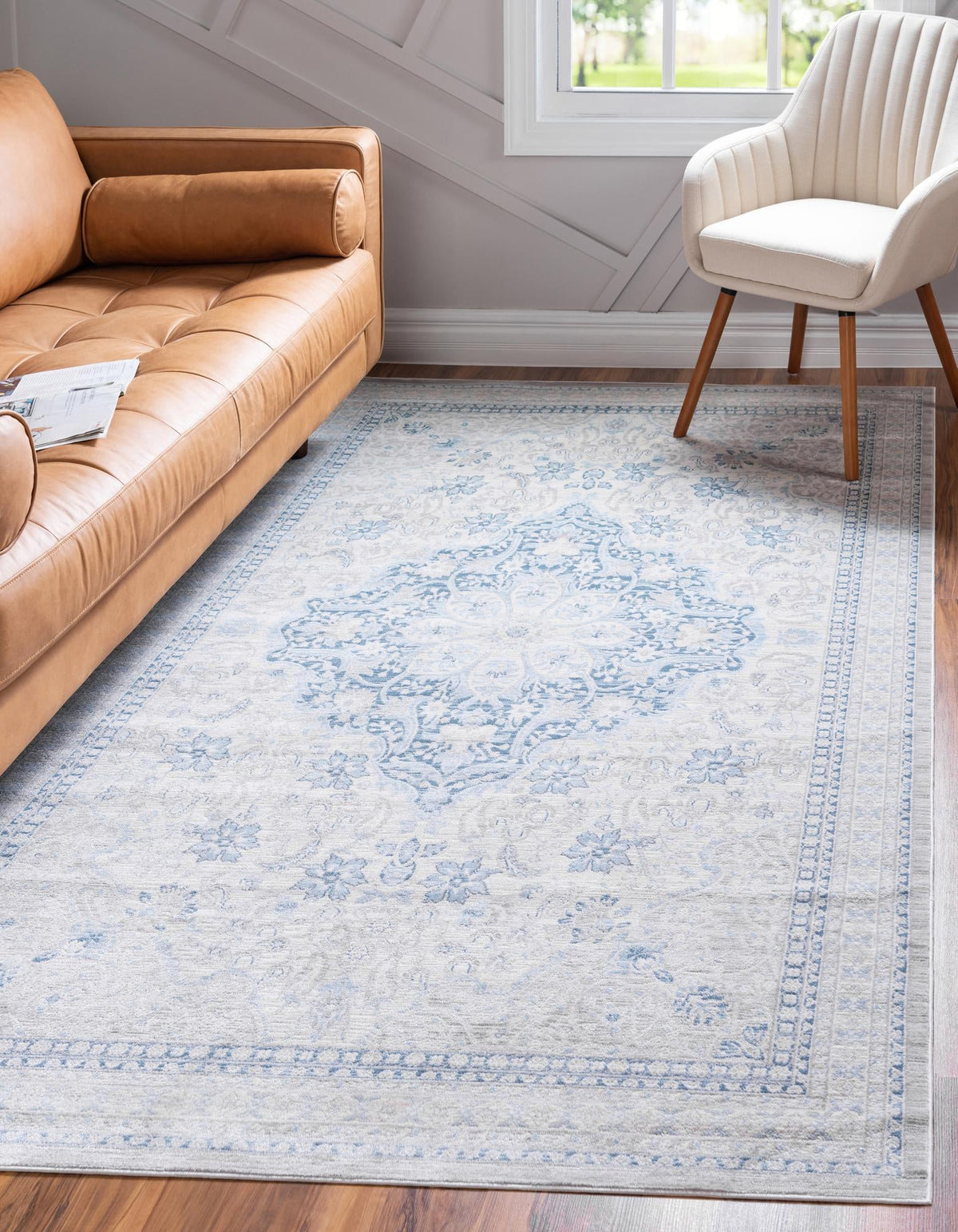 Heritage Retreat Collection Area Rug -  Pavilion Rectangle Beige  lifestyle 2