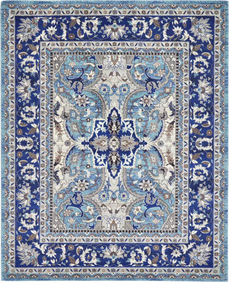 Antique Tapestry Collection Area Rug -  Windsor Rectangle Blue  lifestyle 3