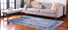 Antique Tapestry Collection Area Rug -  Windsor Rectangle Blue  lifestyle 10