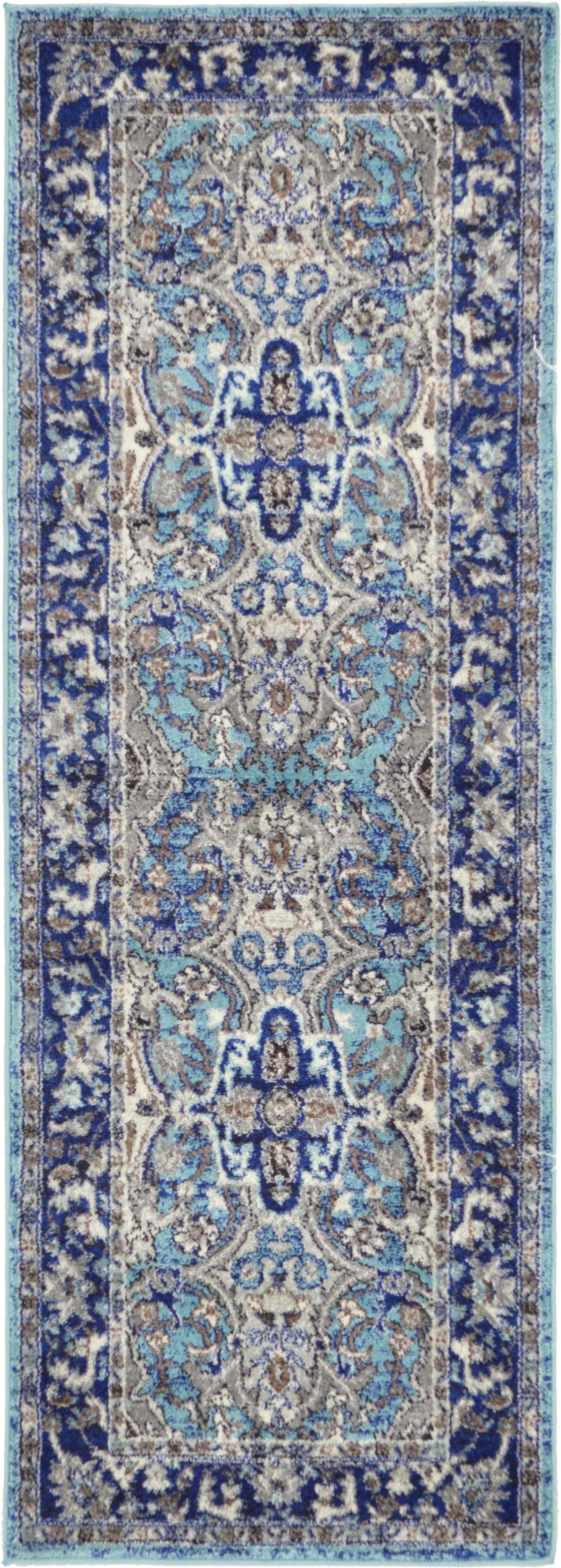 Antique Tapestry Collection Area Rug -  Windsor Runner Blue  lifestyle 55