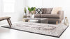 Antique Tapestry Collection Area Rug -  Windsor Rectangle Charcoal  lifestyle 18