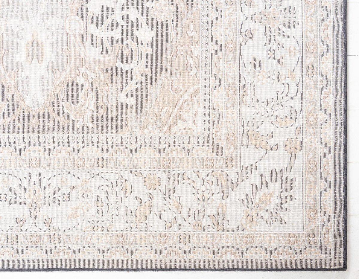 Antique Tapestry Collection Area Rug -  Windsor Rectangle Charcoal  lifestyle 56