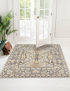 Antique Tapestry Collection Area Rug -  Windsor Square Silver  lifestyle 40