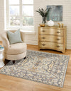 Antique Tapestry Collection Area Rug -  Windsor Square Silver  lifestyle 42