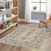 Antique Tapestry Collection Area Rug -  Windsor Rectangle Silver  lifestyle 27