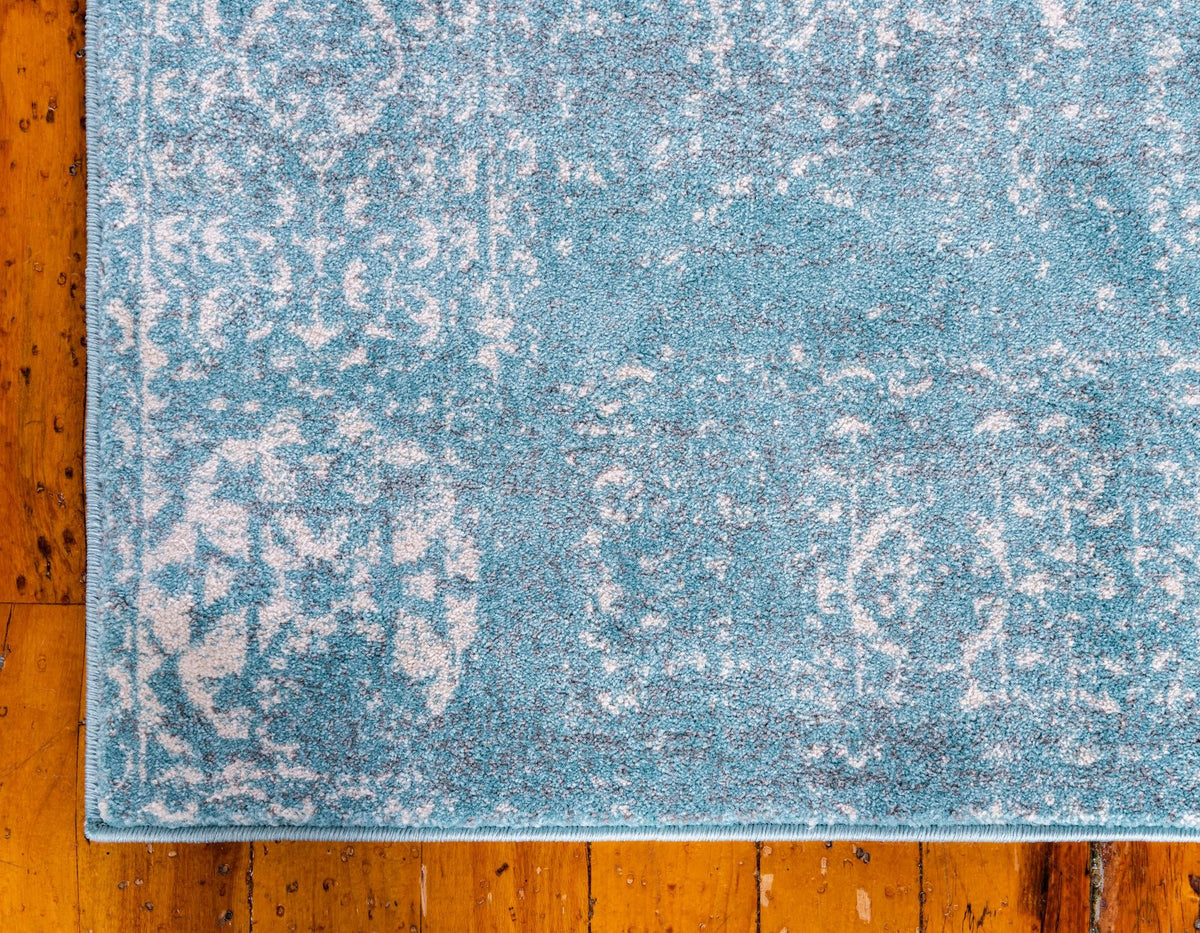 Antique Tapestry Collection Area Rug -  Chantilly Rectangle Light Blue  lifestyle 19