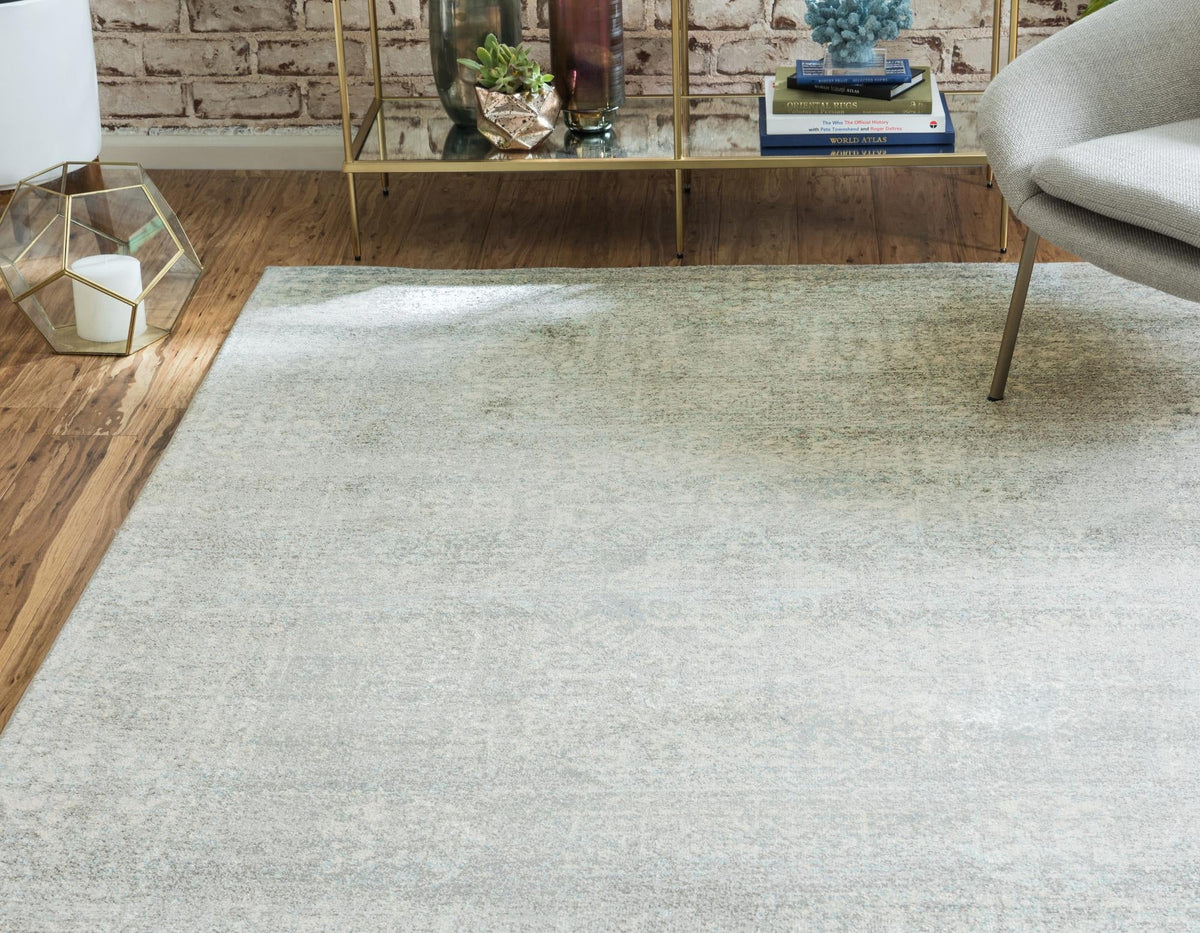 Antique Tapestry Collection Area Rug -  Chantilly Rectangle Silver  lifestyle 11
