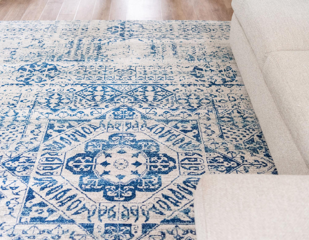 Antique Tapestry Collection Area Rug -  Chantilly Runner Ivory  lifestyle 46