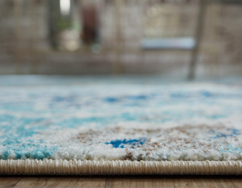 Antique Tapestry Collection Area Rug -  Hampton Rectangle Blue  lifestyle 5