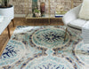Antique Tapestry Collection Area Rug -  Hampton Rectangle Blue  lifestyle 7
