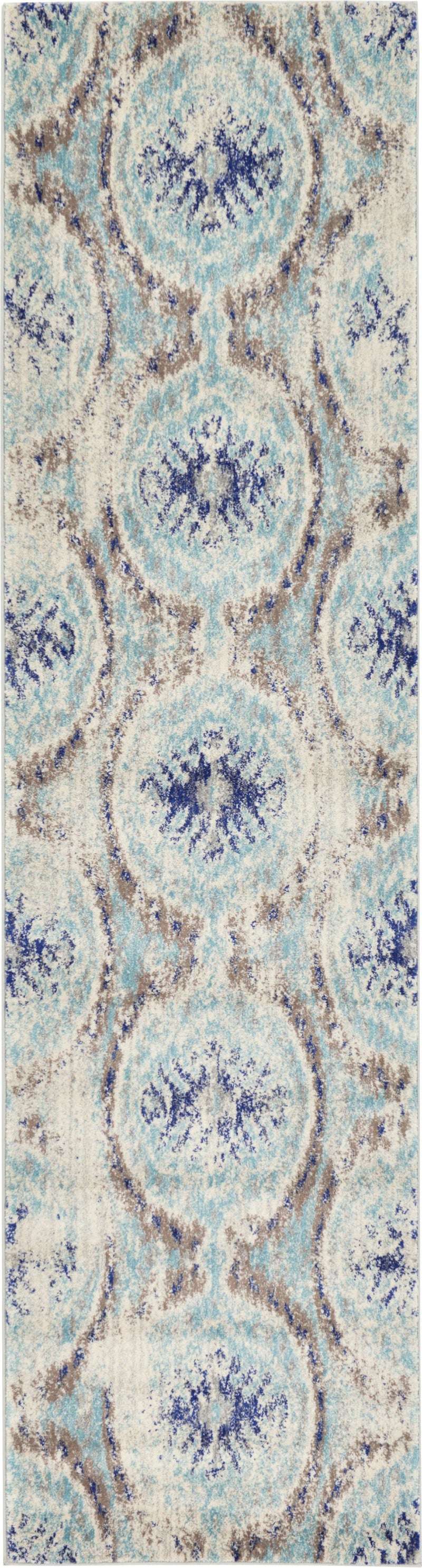 Antique Tapestry Collection Area Rug -  Hampton Runner Blue  lifestyle 16