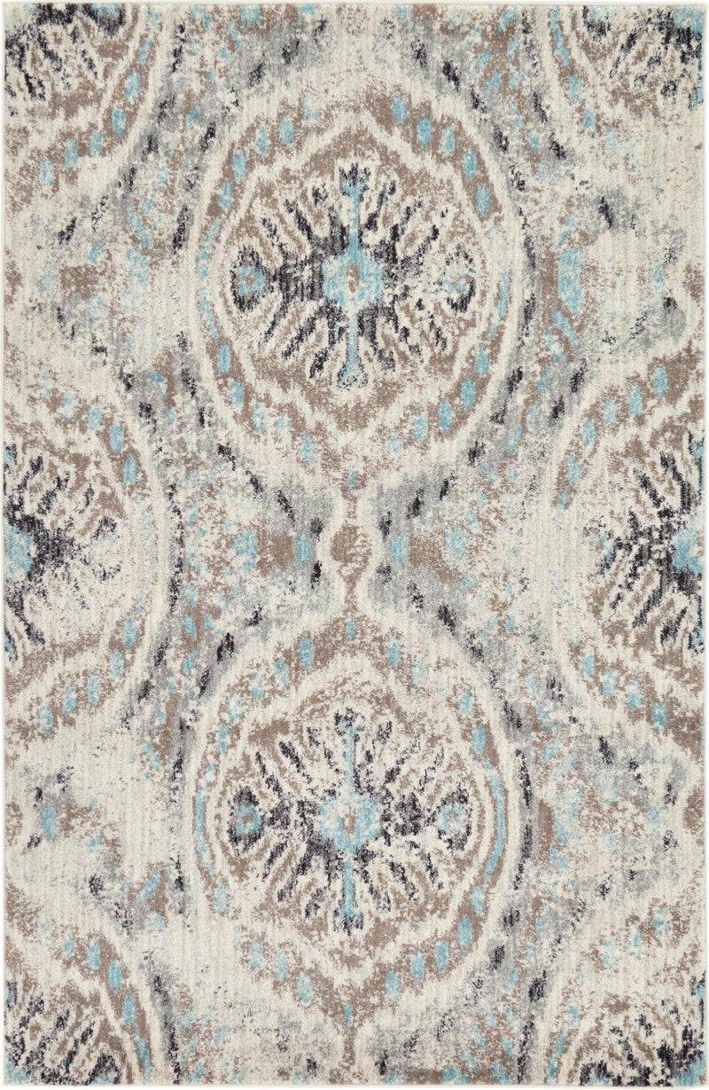Antique Tapestry Collection Area Rug -  Hampton Rectangle Ivory  lifestyle 2