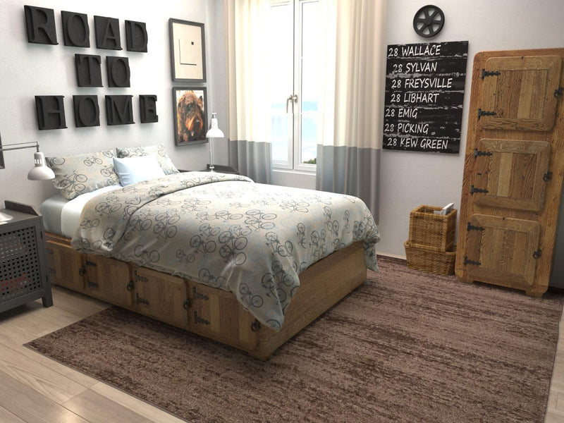 Studio Haven Collection Area Rug -  Gallery (Brown) Square Brown  lifestyle 27