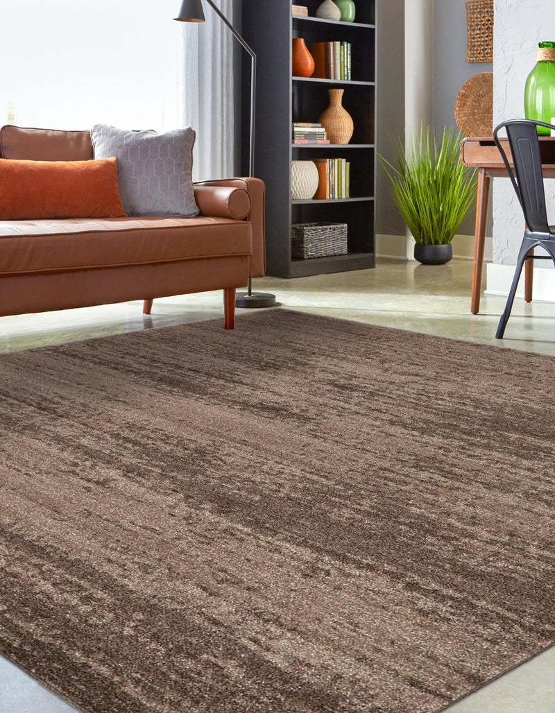 Studio Haven Collection Area Rug -  Gallery (Brown) Square Brown  lifestyle 30