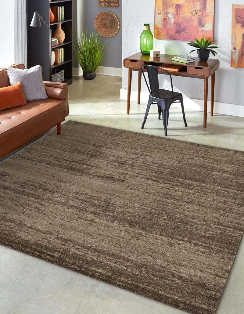 Studio Haven Collection Area Rug -  Gallery (Brown) Square Brown  lifestyle 44