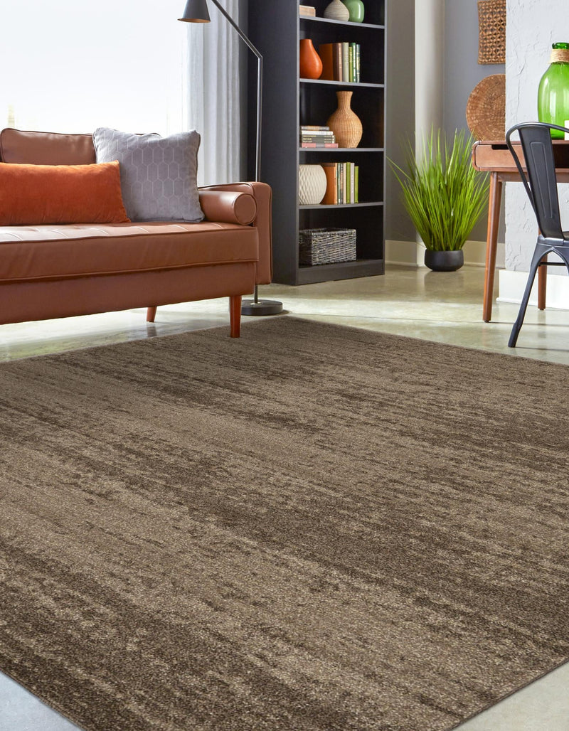 Studio Haven Collection Area Rug -  Gallery (Brown) Square Brown  lifestyle 45