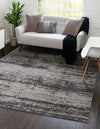 Studio Haven Collection Area Rug -  Gallery (Dark Gray) Square Dark Gray  lifestyle 23