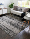 Studio Haven Collection Area Rug -  Gallery (Dark Gray) Square Dark Gray  lifestyle 27