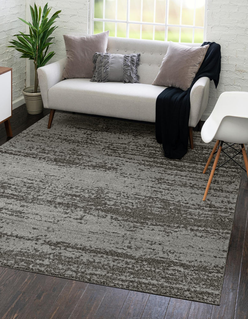 Studio Haven Collection Area Rug -  Gallery (Dark Gray) Square Dark Gray  lifestyle 38