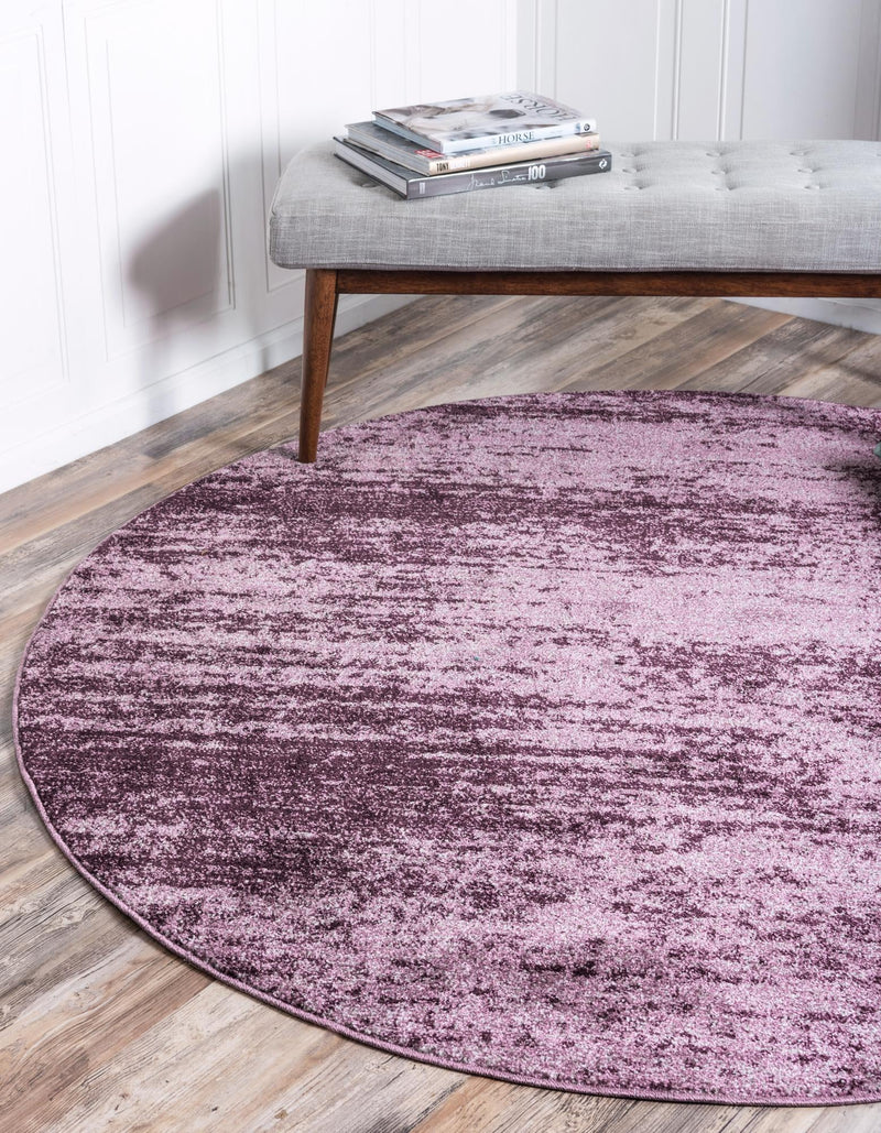 Studio Haven Collection Area Rug -  Gallery (Violet) Round Violet  lifestyle 21