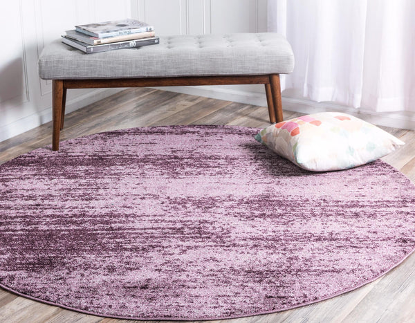 Studio Haven Collection Area Rug -  Gallery (Violet) Round Violet  lifestyle 30