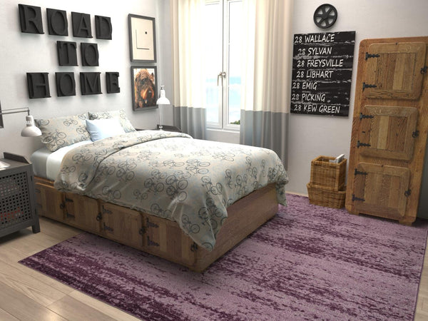 Studio Haven Collection Area Rug -  Gallery (Violet) Square Violet  lifestyle 25