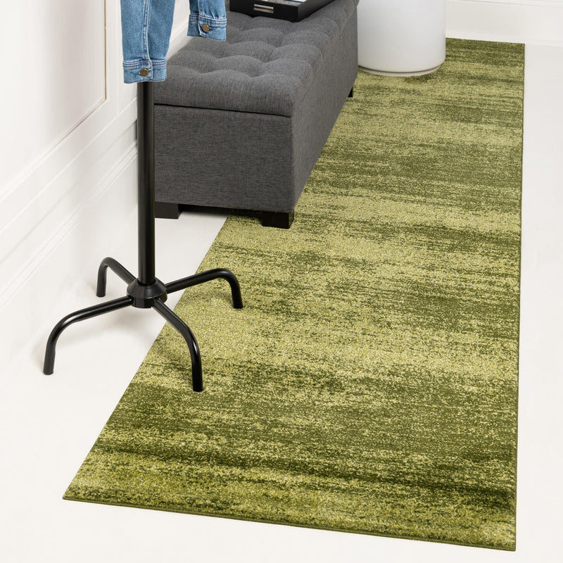 Studio Haven Collection Area Rug -  Gallery (Green) Runner Green  lifestyle 66