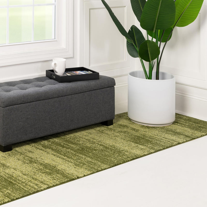 Studio Haven Collection Area Rug -  Gallery (Green) Runner Green  lifestyle 67