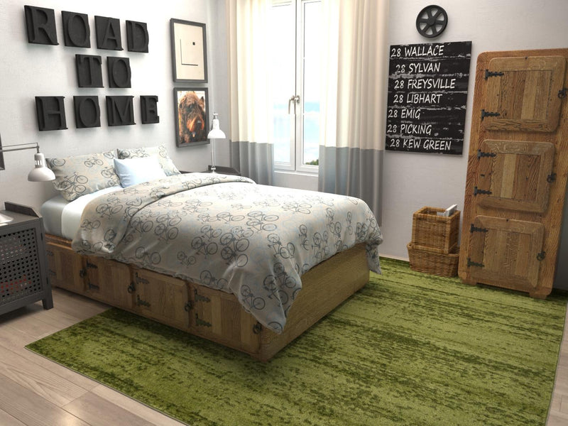 Studio Haven Collection Area Rug -  Gallery (Green) Square Green  lifestyle 26