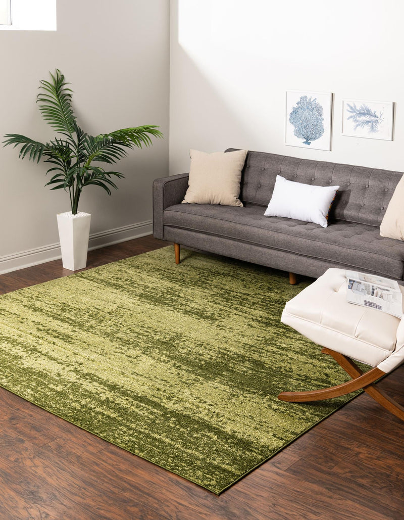 Studio Haven Collection Area Rug -  Gallery (Green) Square Green  lifestyle 29