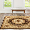 Versailles Elegance Collection Area Rug -  Louveciennes (Brown) Square Brown  lifestyle 60