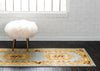 Versailles Elegance Collection Area Rug -  Louveciennes (Light Blue) Runner Light Blue  lifestyle 31