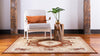 Versailles Elegance Collection Area Rug -  Louveciennes (Brick Red) Square Brick Red  lifestyle 27