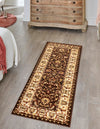 Jaipur Elegance Collection Area Rug -  Nahargarh (Brown) Runner Brown  lifestyle 24