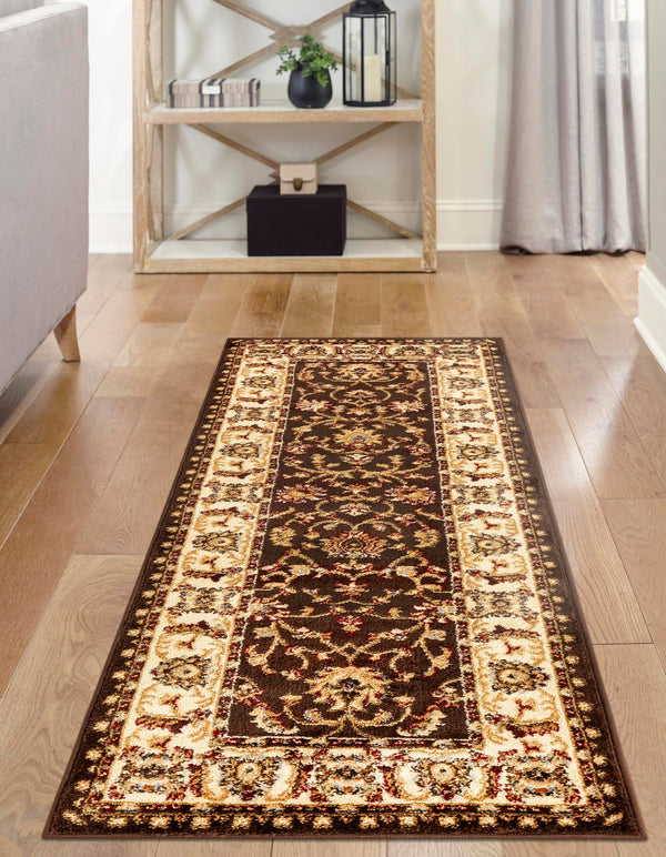 Jaipur Elegance Collection Area Rug -  Nahargarh (Brown) Runner Brown  lifestyle 29