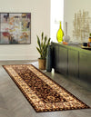 Jaipur Elegance Collection Area Rug -  Nahargarh (Brown) Runner Brown  lifestyle 39
