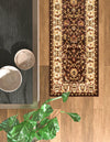 Jaipur Elegance Collection Area Rug -  Nahargarh (Brown) Runner Brown  lifestyle 41